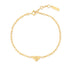 Gold Triangle Kiss Bracelet